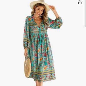 Boho Floral 2XL Dress